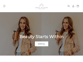 gracetoglow.com homepage screenshot