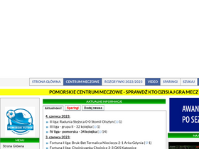 'pomorskifutbol.pl' screenshot