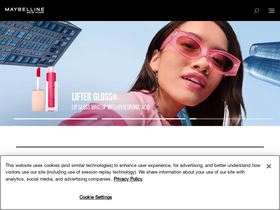 'maybelline.com' screenshot