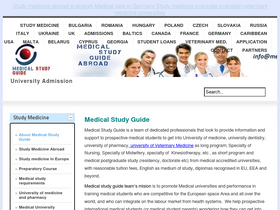 'medicalstudyguide.com' screenshot