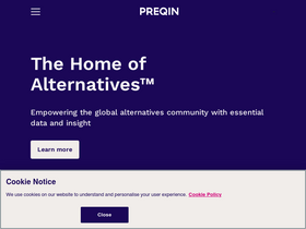 'preqin.com' screenshot