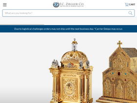 'zieglers.com' screenshot