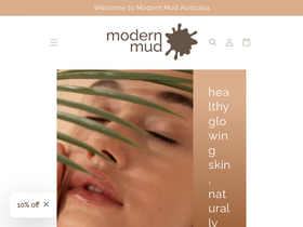 modernmud.com.au homepage screenshot