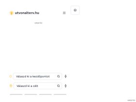 'utvonalterv.hu' screenshot