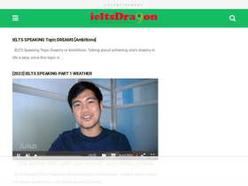'ieltsdragon.com' screenshot