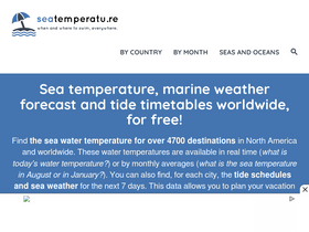 'seatemperatu.re' screenshot