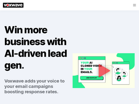 Voxwave AI - Transform email campaigns with personalized AI voice cloning and analytics.