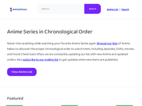 'animechrono.com' screenshot