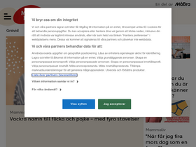'motherhood.se' screenshot