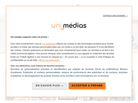 'uni-medias.com' screenshot