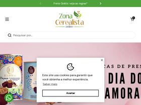 'zonacerealista.com.br' screenshot