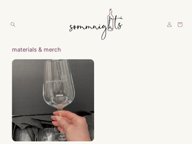 shopsommnights.com homepage screenshot