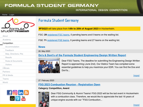 'formulastudent.de' screenshot
