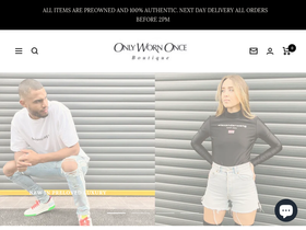 Onlywornonceboutique homepage screenshot