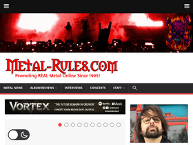 'metal-rules.com' screenshot