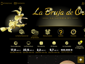 'labrujadeoro.es' screenshot