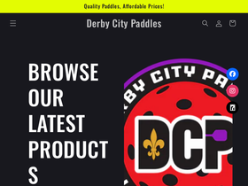 derbycitypaddles.com homepage screenshot