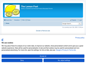 'lemonfool.co.uk' screenshot