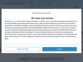 'plotaroute.com' screenshot