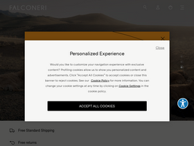 'falconeri.com' screenshot