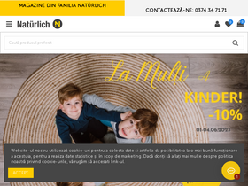 'naturlich.ro' screenshot