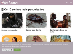 'sonhamos.com.br' screenshot