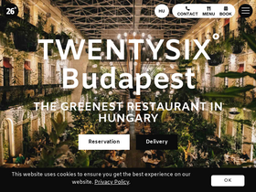 'twentysixbudapest.com' screenshot