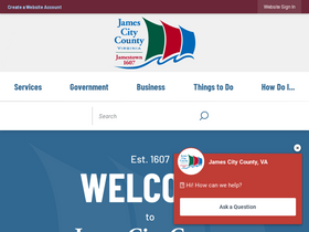 'jamescitycountyva.gov' screenshot