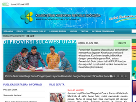 'kemkes.go.id' screenshot