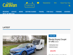 'practicalcaravan.com' screenshot