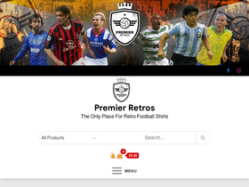 'premierretros.co.uk' screenshot