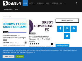 'dekisoft.com' screenshot