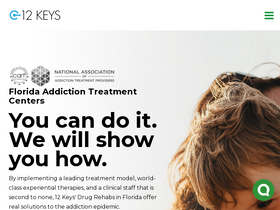 '12keysrehab.com' screenshot