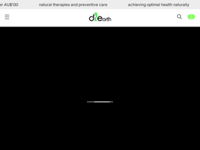 Natural Gut Health Supplements – Down to Earth Organics website screenshot