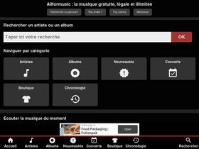 'allformusic.fr' screenshot