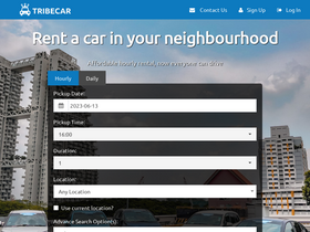 'tribecar.com' screenshot