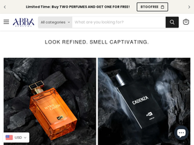 abbaperfumes.com homepage screenshot