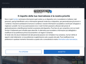 'toscanagol.it' screenshot
