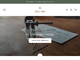 zelakileatherco.com homepage screenshot