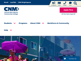 'cnm.edu' screenshot