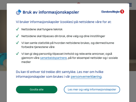 'eiendomsmegler1.no' screenshot