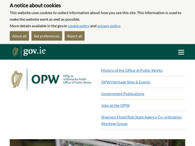 'opw.ie' screenshot