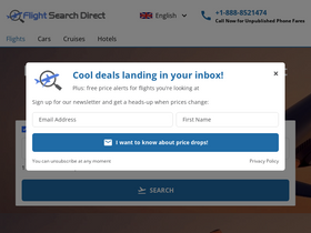 'flightsearchdirect.com' screenshot