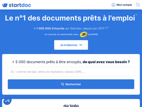 'startdoc.fr' screenshot