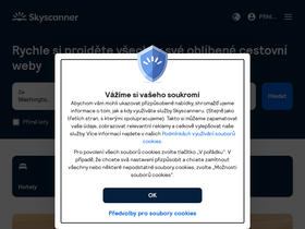 'skyscanner.cz' screenshot