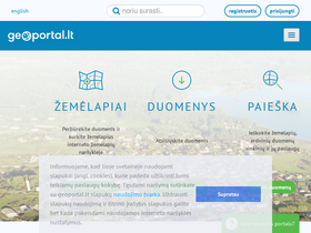 'geoportal.lt' screenshot