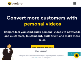 'bonjoro.com' screenshot