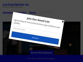 'lostcreekmachine.com' screenshot
