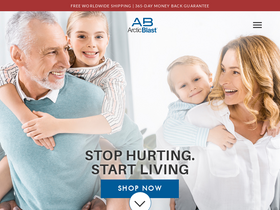 'getarcticblast.com' screenshot