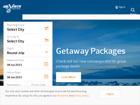 'flyairnorth.com' screenshot